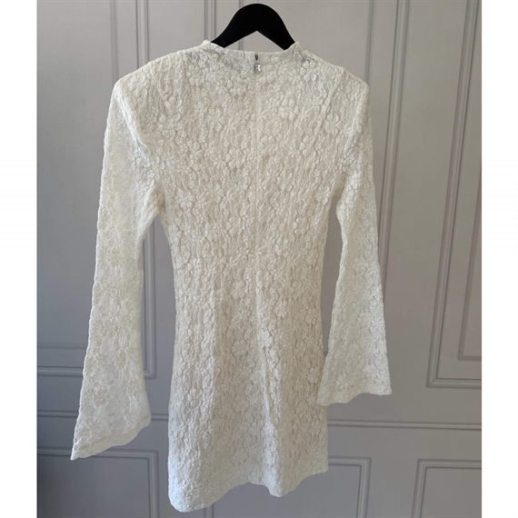 Rotate Lace Mini Kjole, Egret